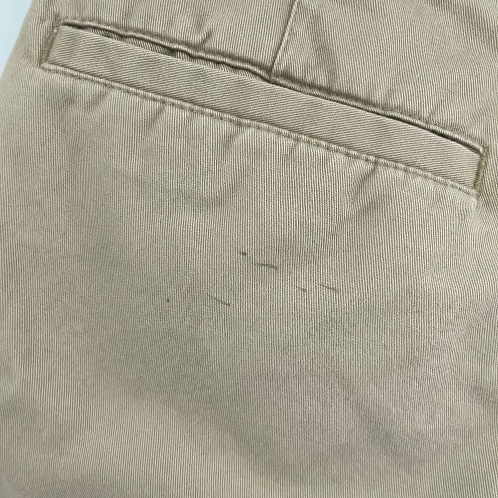 Old Navy Boys Rolled Oats Khaki Uniform Chino Shorts Size 12, Adjustable Waist